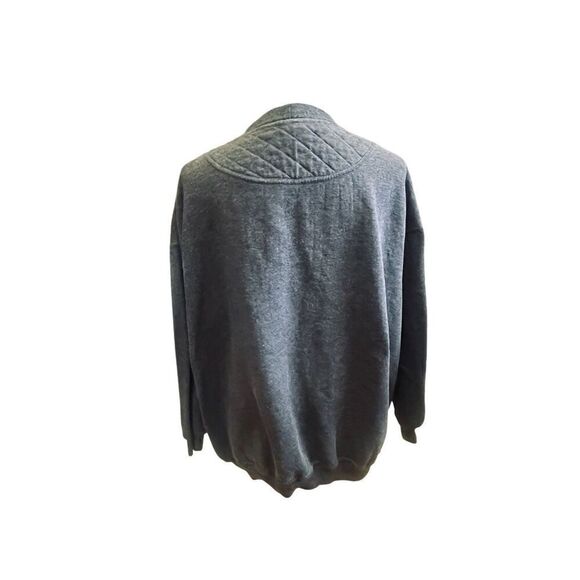 Cascade Blues Gray Long Sleeve V-Neck Button Front Cardigan Size X-Large-EUC - Picture 3 of 10